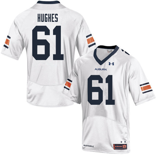 Men #61 Reed Hughes Auburn Tigers College Football Jerseys Sale-White - Click Image to Close